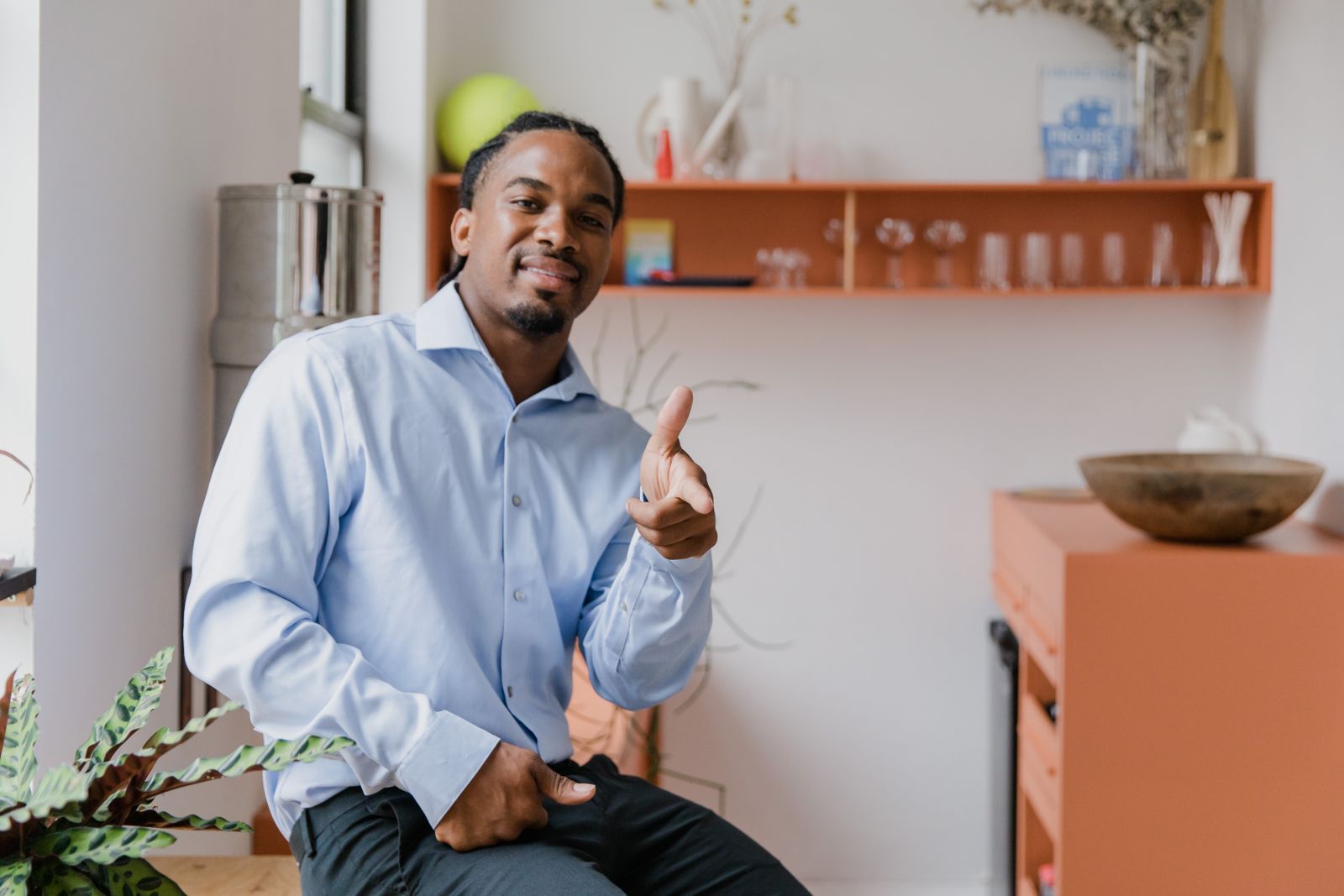 Professional portrait of a smiling man